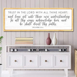 Proverbs 3:5-6 Trust In The Lord With All Your Heart Faith Sign - Tailored Canvases - Flyclothing LLC