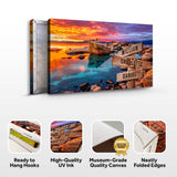 Sunset Beach Skies Family Names Sign - Tailored Canvases - Flyclothing LLC