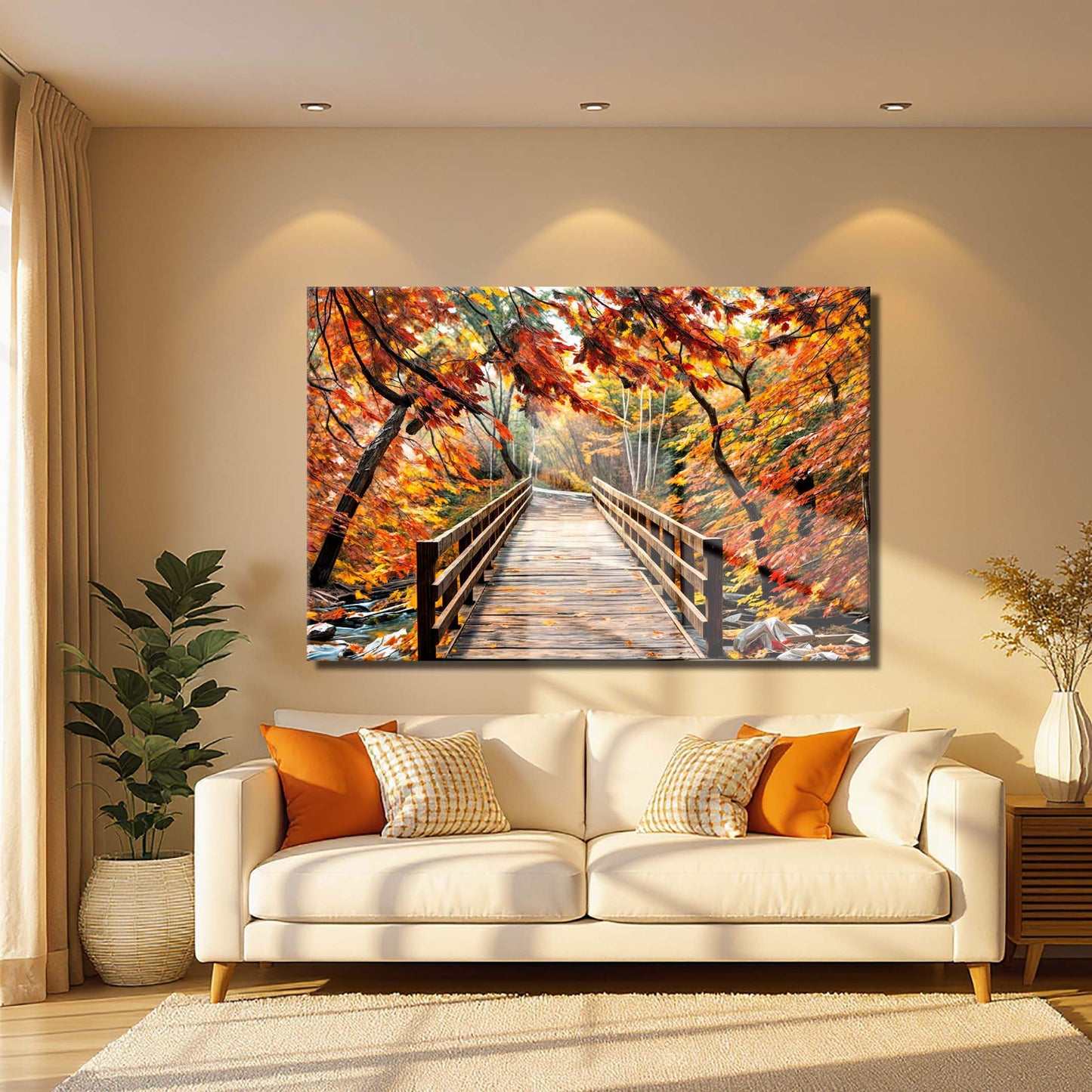 Crossing Autumn Wall Art - Tailored Canvases - Flyclothing LLC