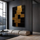 Contemporary Black and Gold Wall Art II - Tailored Canvases - Flyclothing LLC