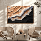 Amber Ocean Waves Wall Art - Tailored Canvases - Flyclothing LLC