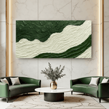 Green Rivers Abstract Wall Art VII - Tailored Canvases - Flyclothing LLC