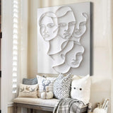 3D Minimalist Faces Wall Art - Tailored Canvases - Flyclothing LLC