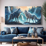 3D Wolves Wall Art IV - Tailored Canvases - Flyclothing LLC