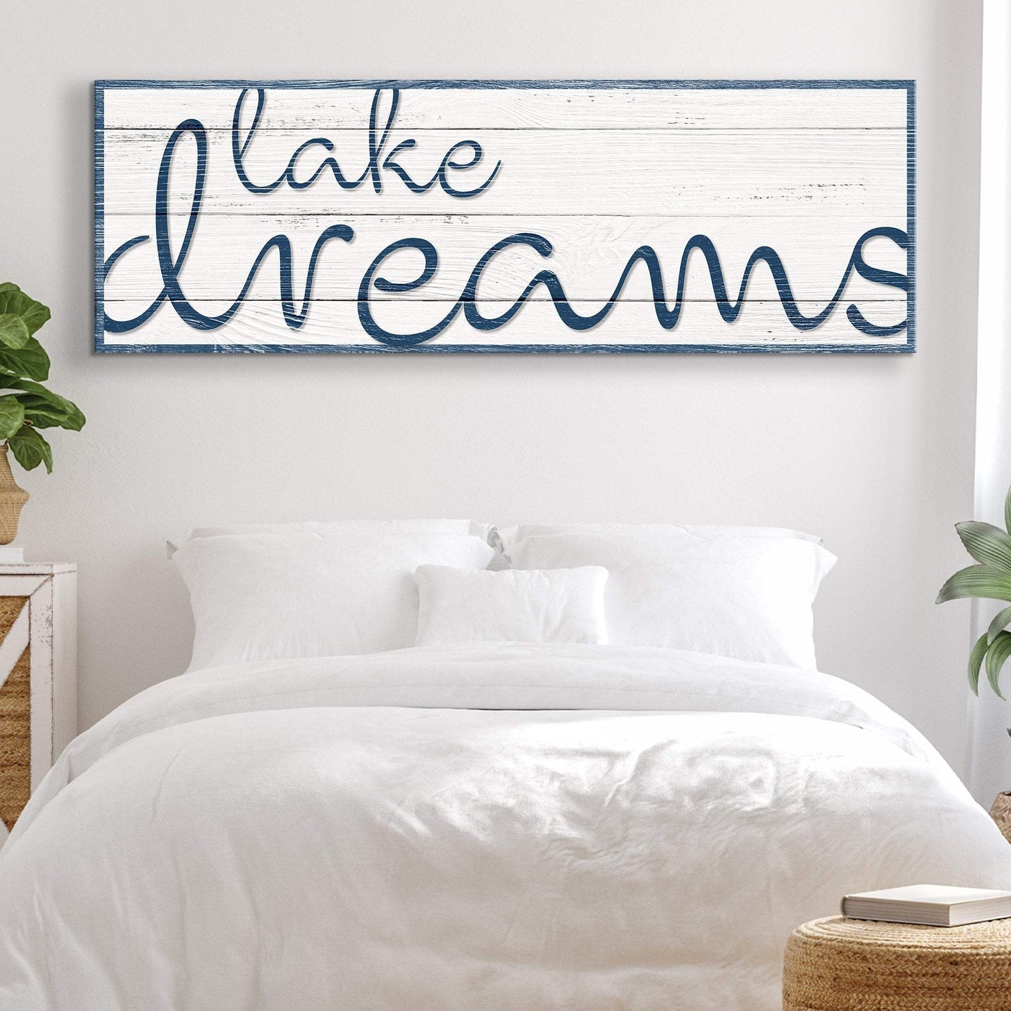 Lake Dreams Sign II - Tailored Canvases - Flyclothing LLC