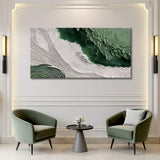 Green Rivers Abstract Wall Art II - Tailored Canvases - Flyclothing LLC