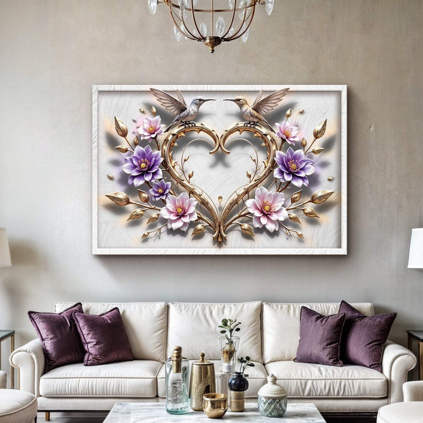 3D Hummingbirds Wall Art V - Tailored Canvases - Flyclothing LLC