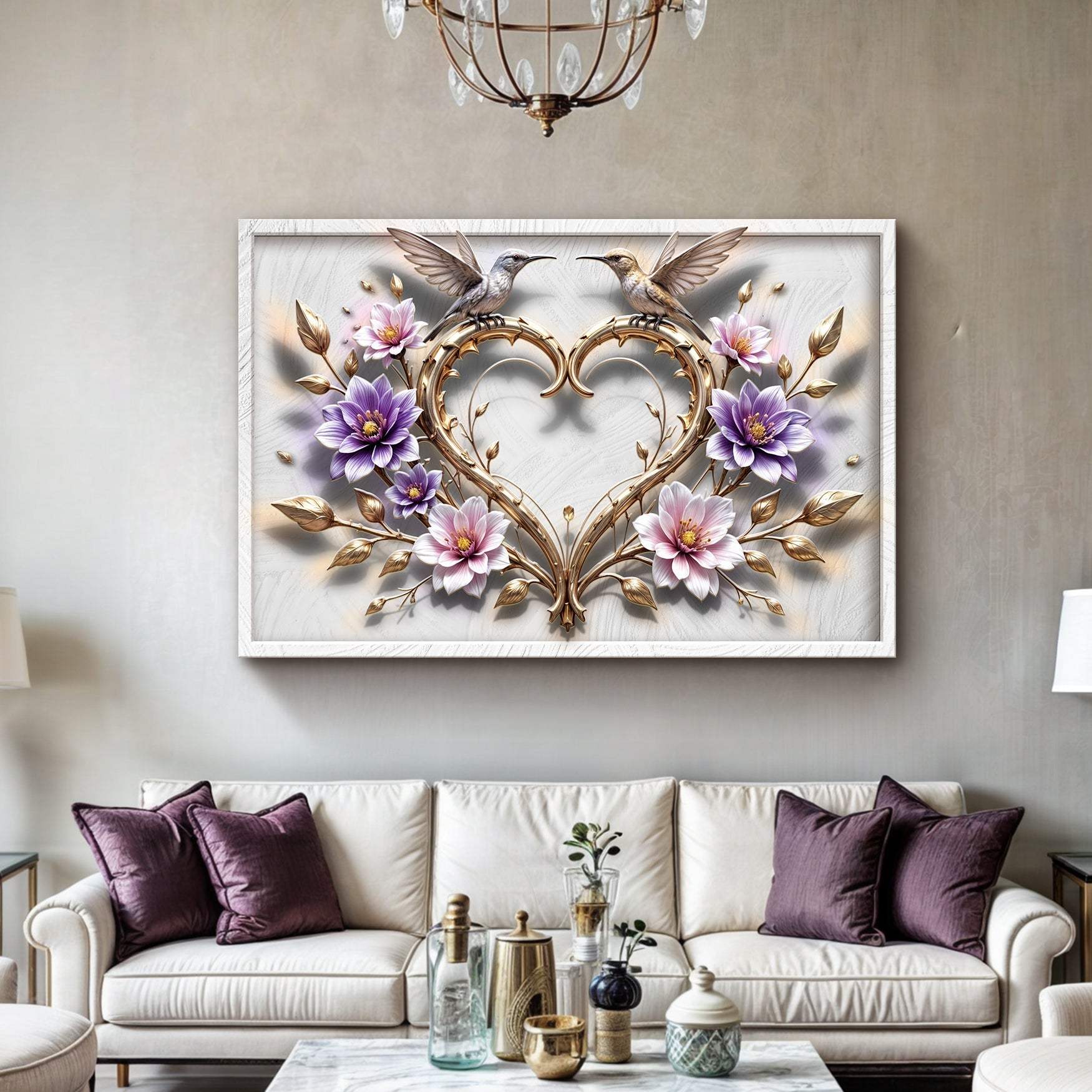 3D Hummingbirds Wall Art V - Tailored Canvases - Flyclothing LLC