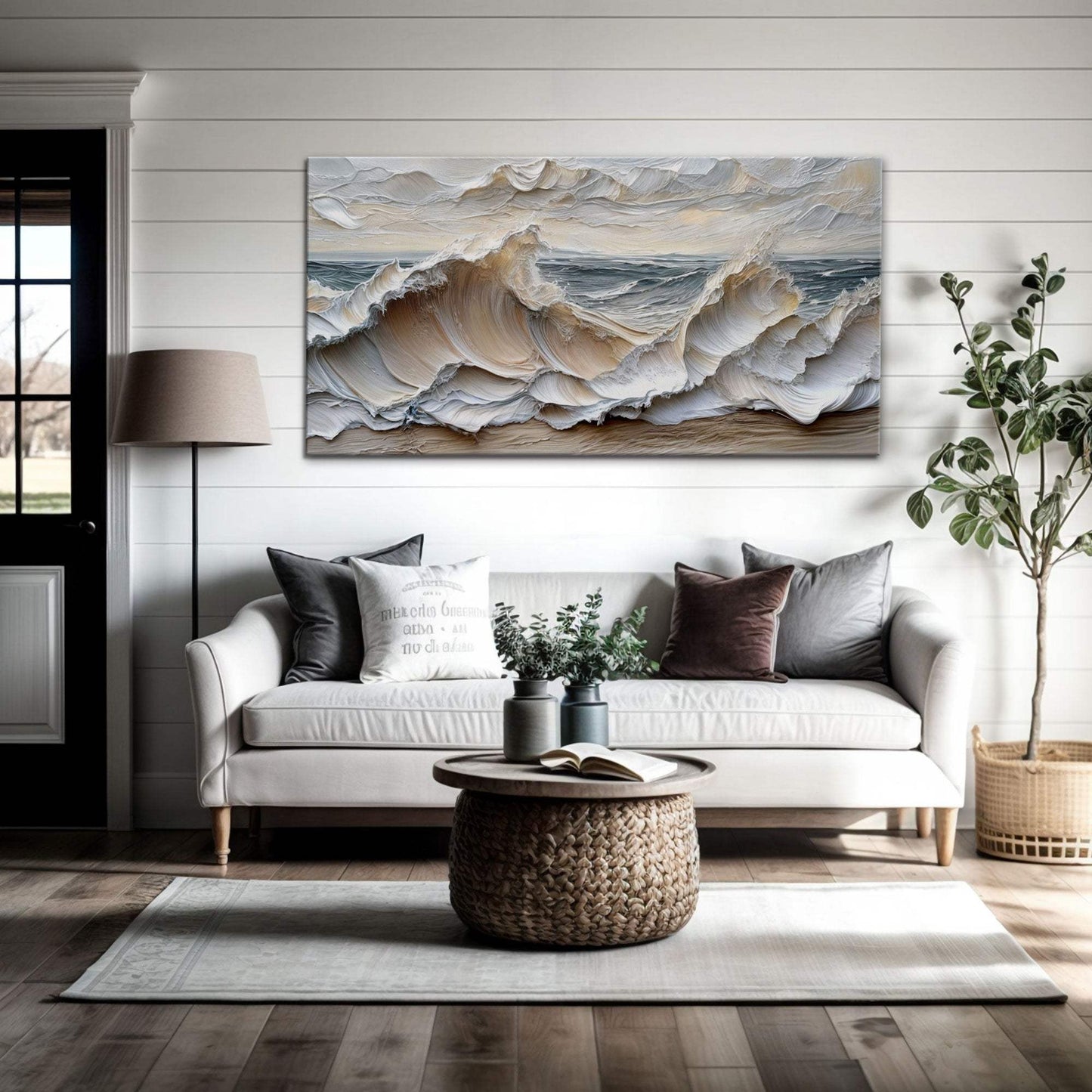 Ocean Waves Wall Art - Tailored Canvases - Flyclothing LLC