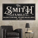 Family Sign XXV - Tailored Canvases - Flyclothing LLC