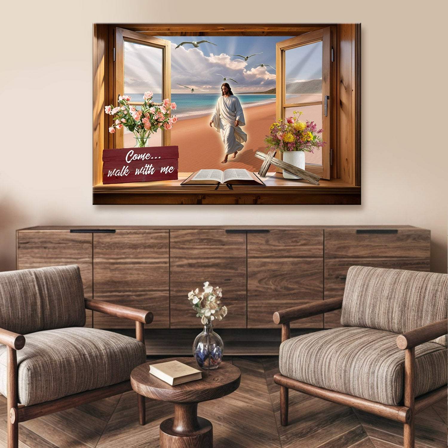 I Will Walk By Faith Faith Sign - Tailored Canvases - Flyclothing LLC