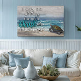 I Can Do All Things Through Christ Faith Sign IV - Tailored Canvases - Flyclothing LLC