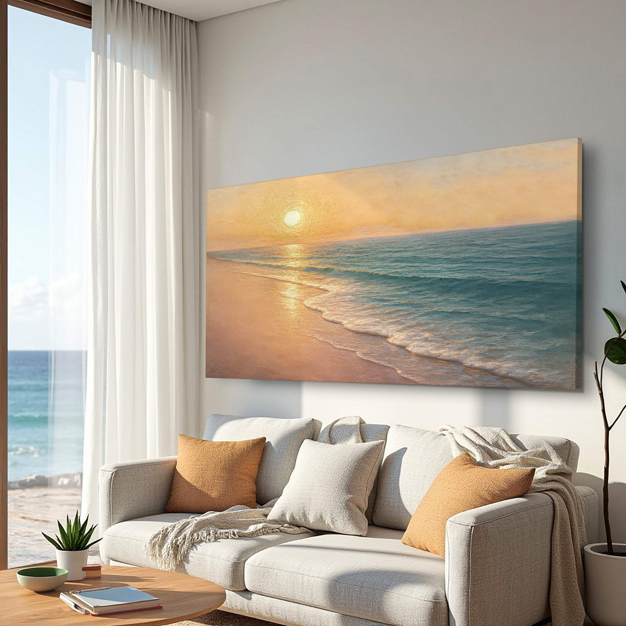 Beach Shoreline Coastal Wall Art IV - Tailored Canvases - Flyclothing LLC