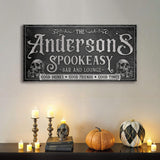 Personalized Spookeasy Bar Sign II - Tailored Canvases - Flyclothing LLC