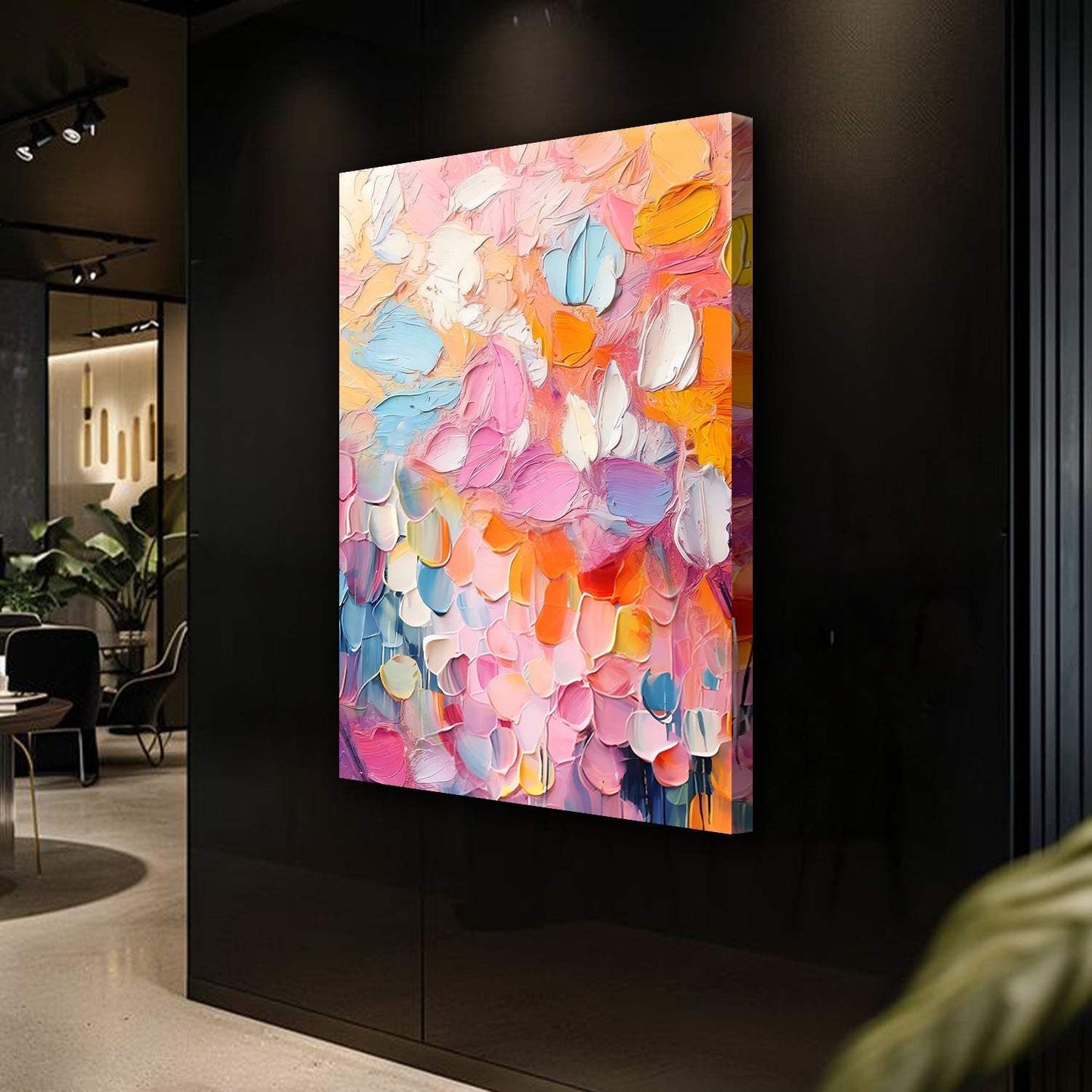 Blooming Rhapsody Abstract Wall Art - Tailored Canvases - Flyclothing LLC