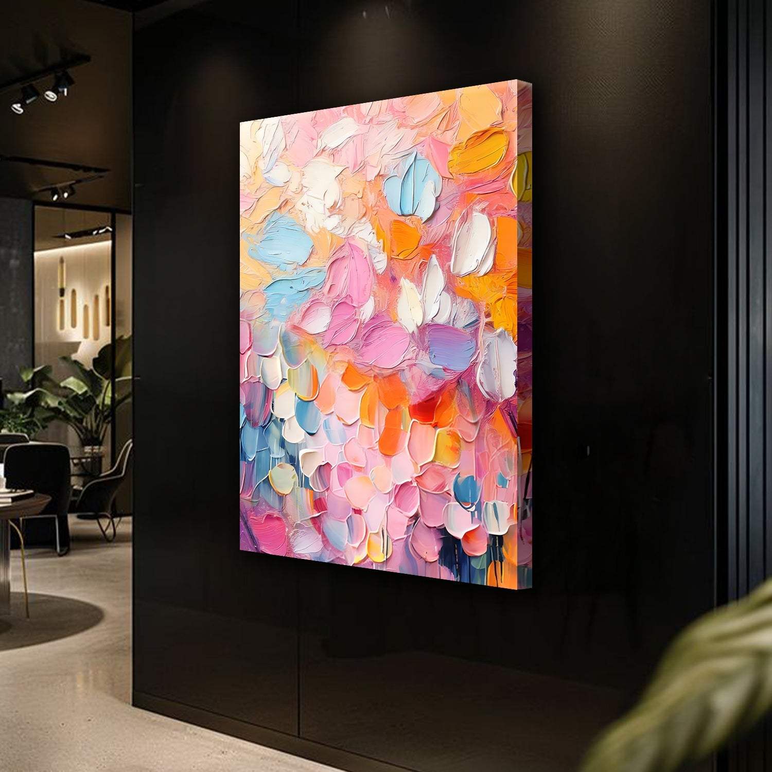 Blooming Rhapsody Abstract Wall Art - Tailored Canvases - Flyclothing LLC