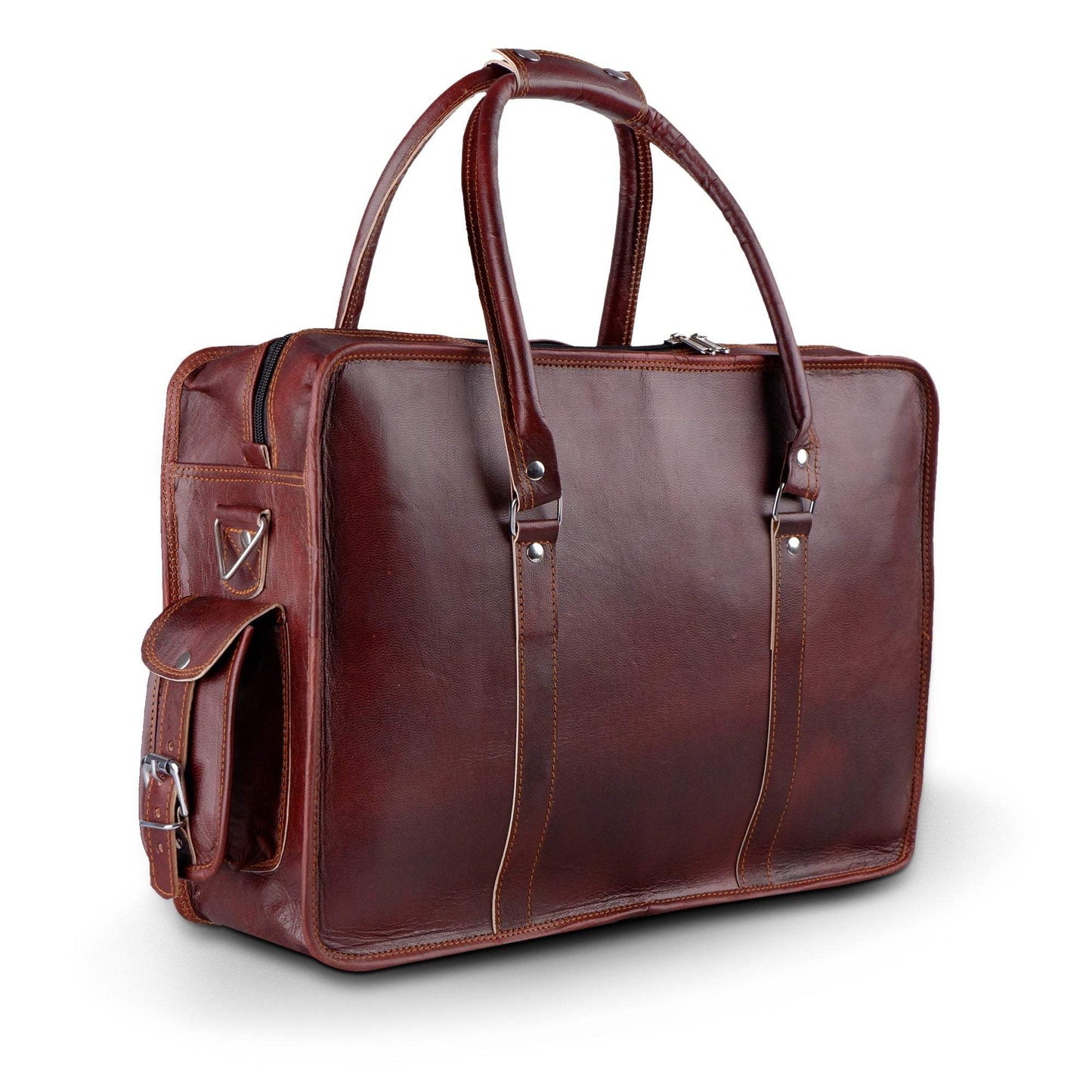 Morgan Leather Briefcase - Classy Leather Bags - Flyclothing LLC
