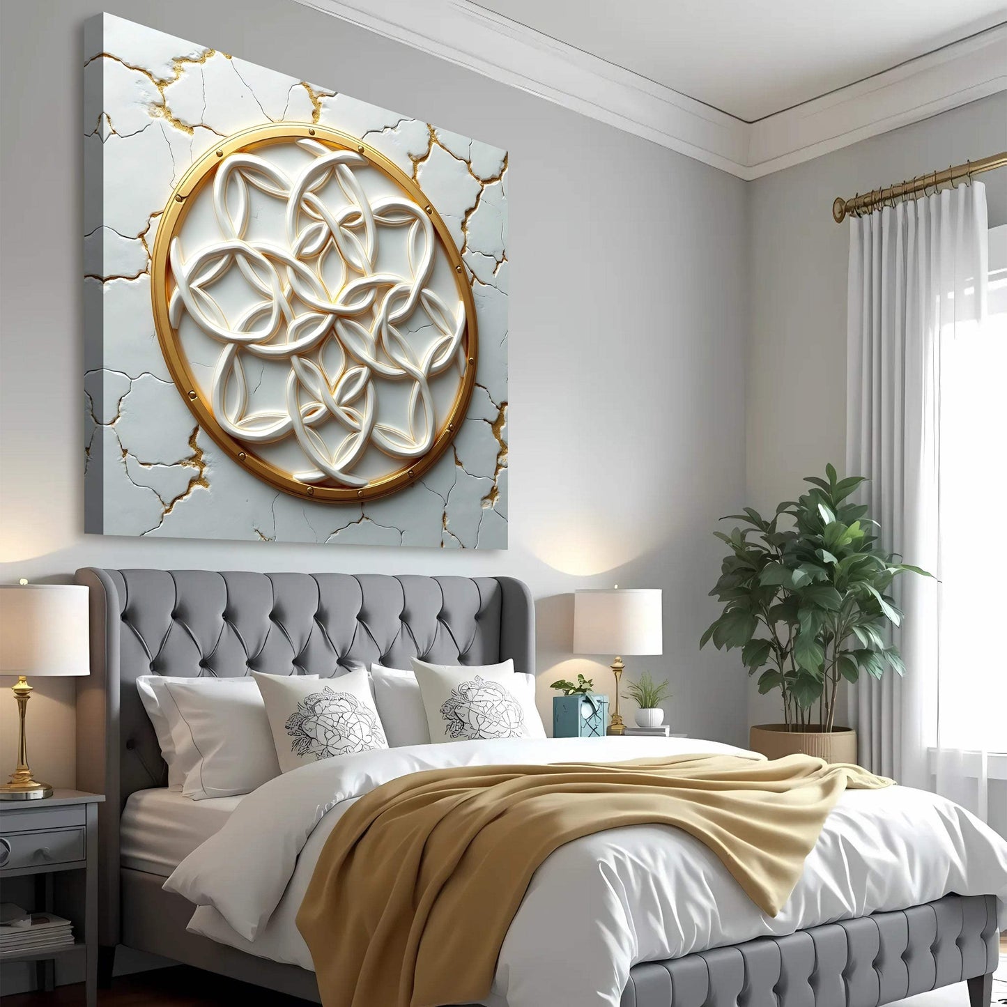 Flower Of Life Wall Art IV - Tailored Canvases - Flyclothing LLC