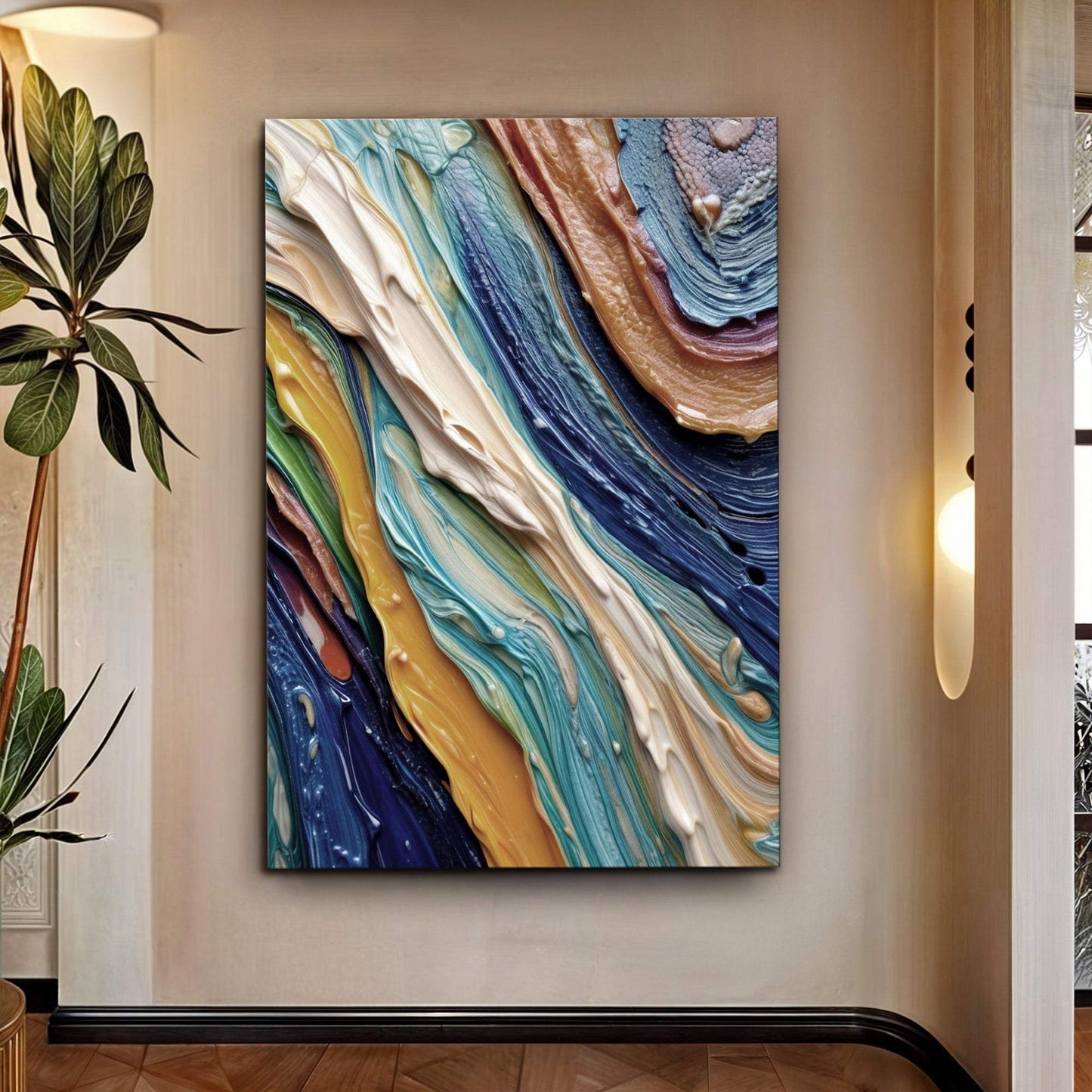 Ocean Waves Wall Art - Tailored Canvases - Flyclothing LLC