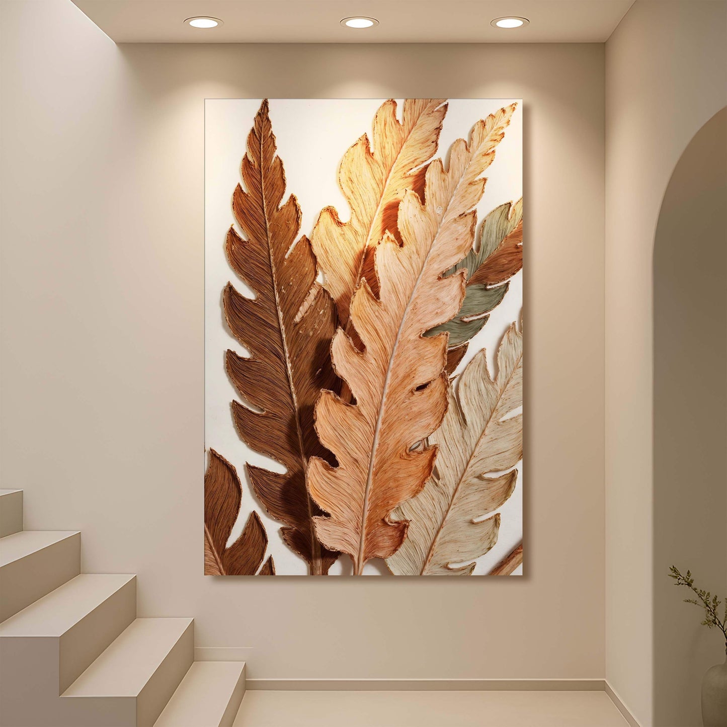 Abstract Autum Leaves Wall Art - Tailored Canvases - Flyclothing LLC