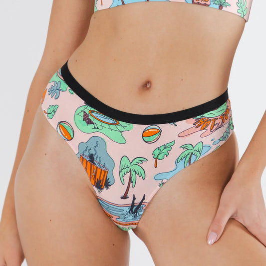 The Motel Hotel | Palm Springs Tropical Cheeky Underwear - Shinesty - Flyclothing LLC