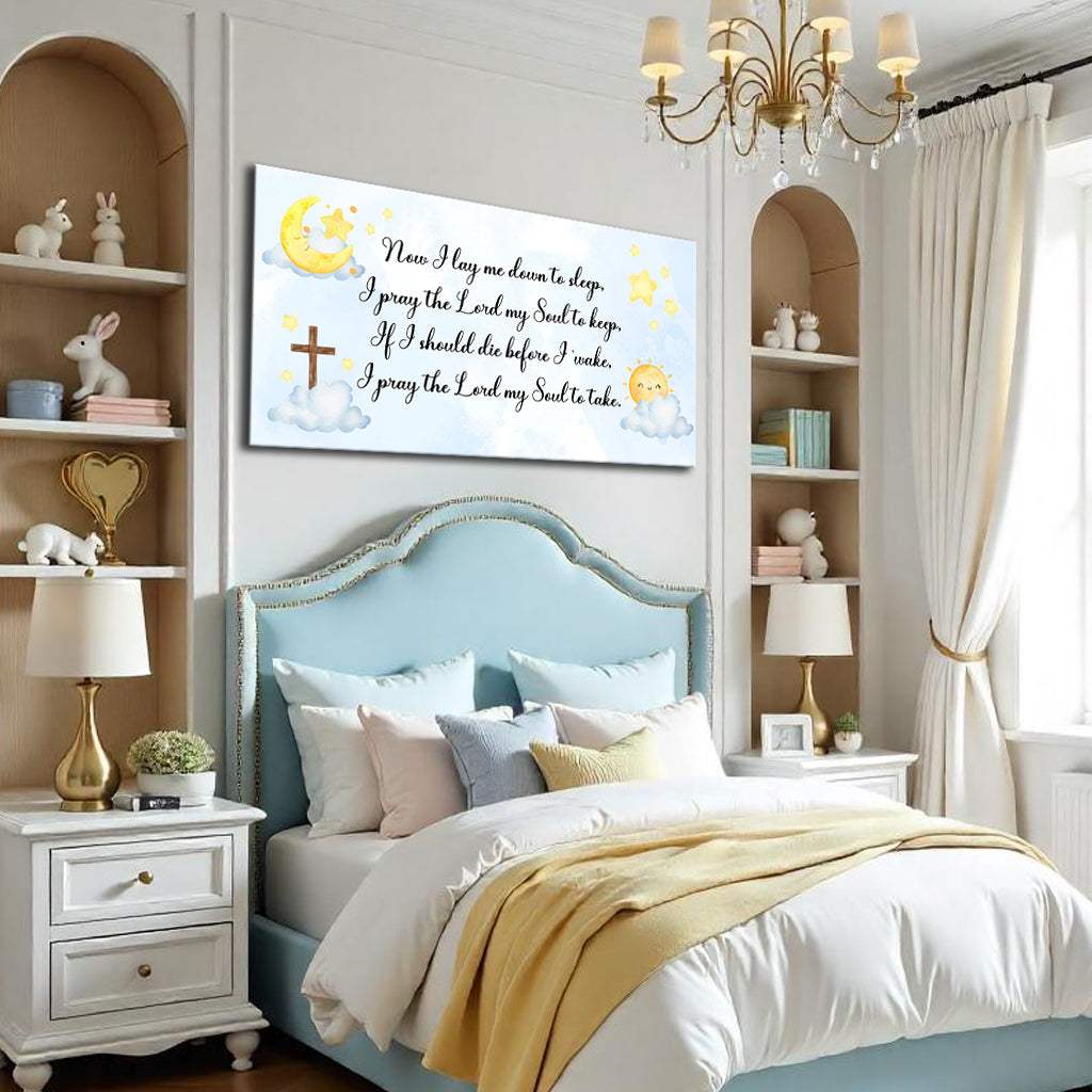 I Lay Me Down To Sleep Faith Sign II - Tailored Canvases - Flyclothing LLC