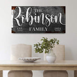 Personalized Family Sign - Tailored Canvases - Flyclothing LLC