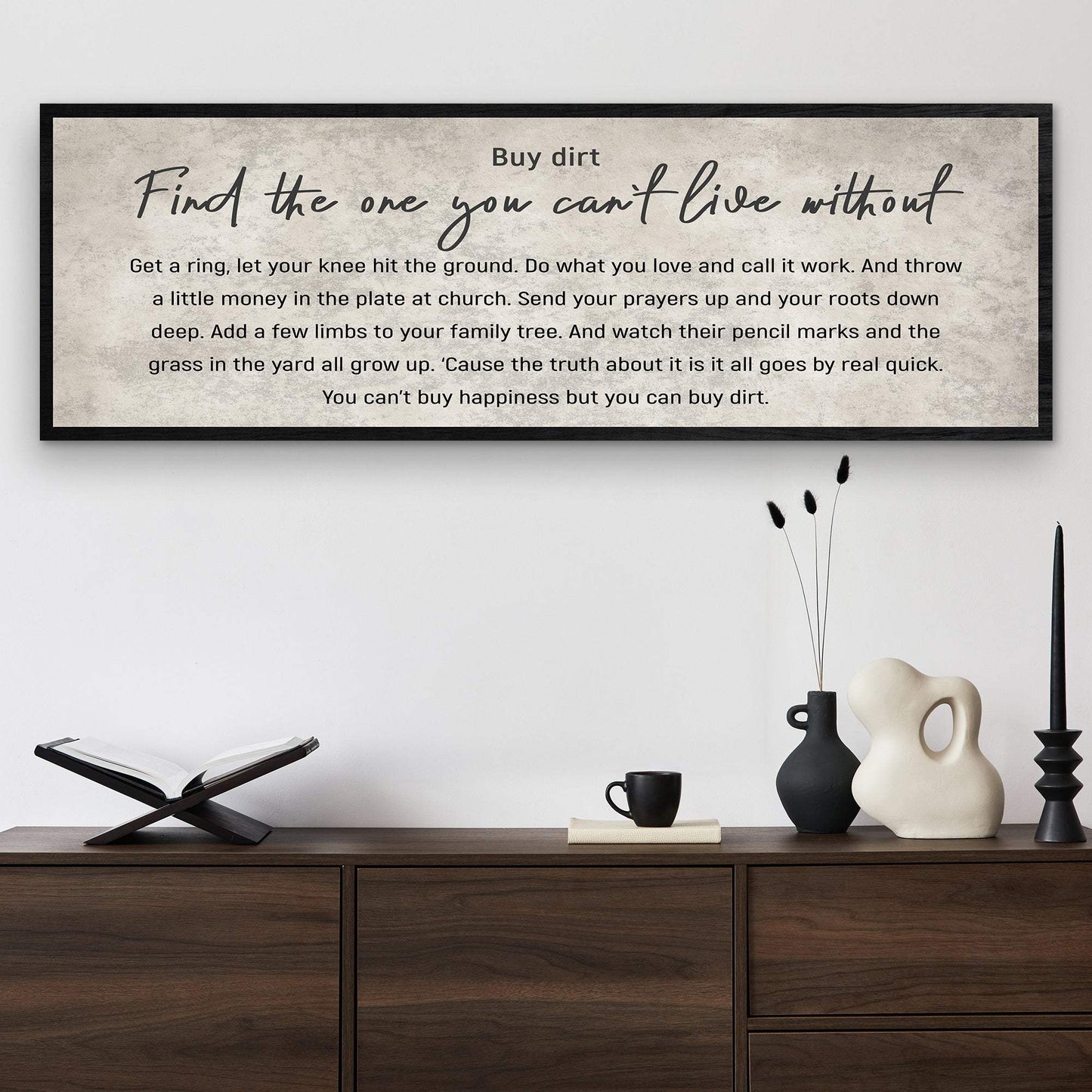 Find The One You Can't Live Without Family Sign III - Tailored Canvases - Flyclothing LLC