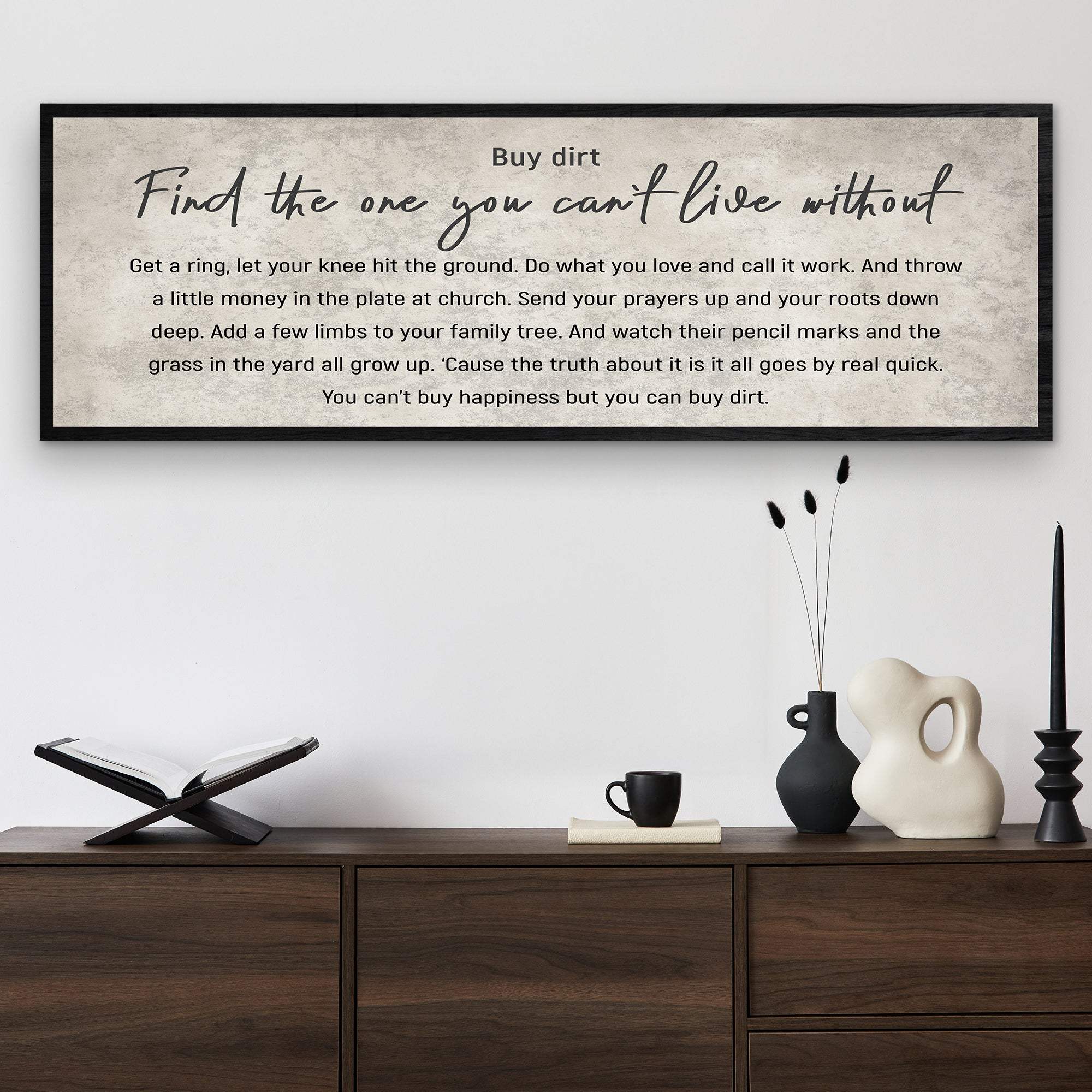 Find The One You Can't Live Without Family Sign III - Tailored Canvases - Flyclothing LLC