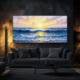 Golden Horizon Wall Art - Tailored Canvases - Flyclothing LLC
