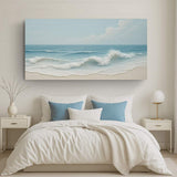 Serene Ocean Wave Coastal Wall Art VIII - Tailored Canvases - Flyclothing LLC
