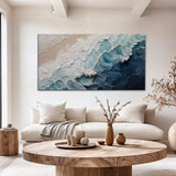 Crashing Coastal Waves Wall Art - Tailored Canvases - Flyclothing LLC