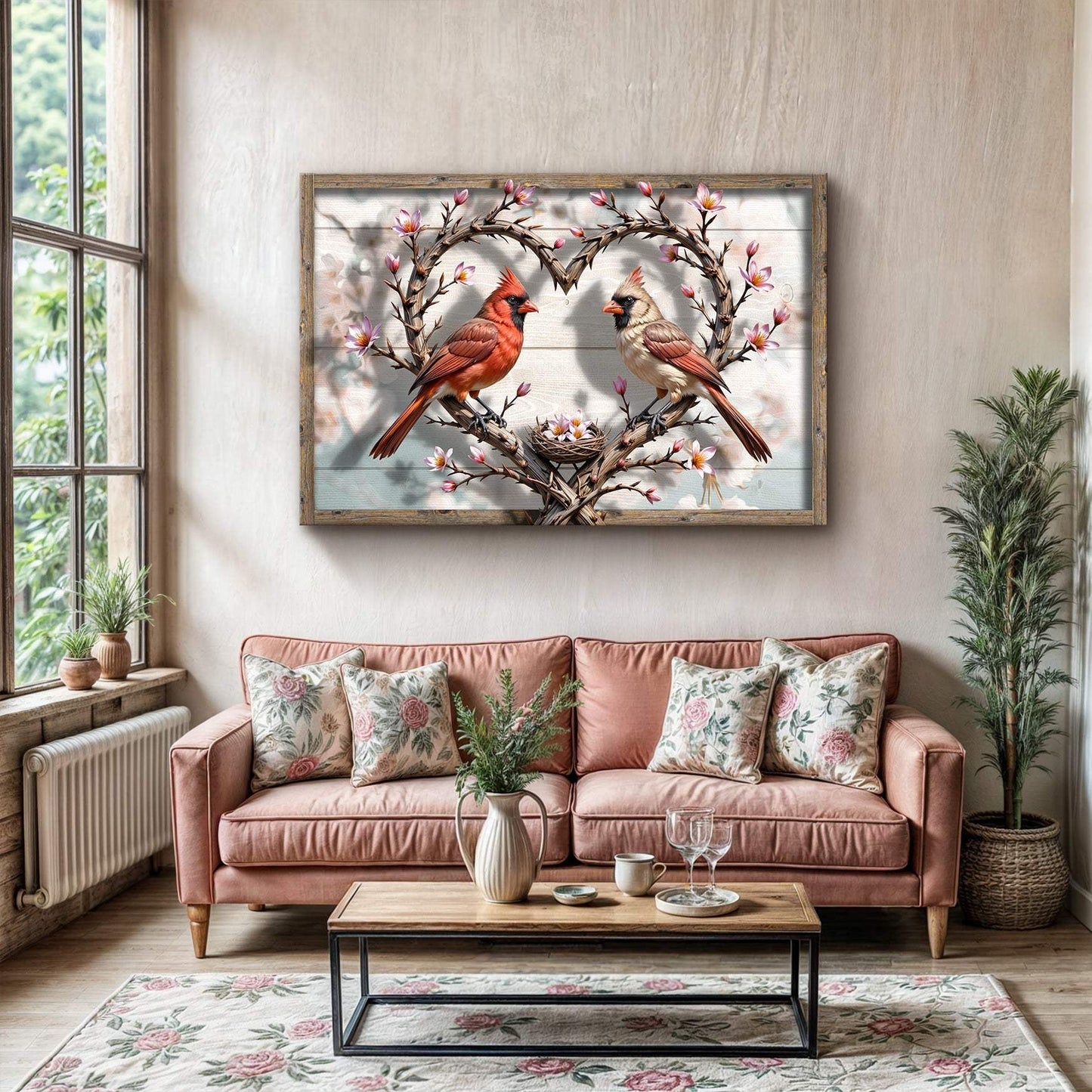3D Cardinals Wall Art V - Tailored Canvases - Flyclothing LLC