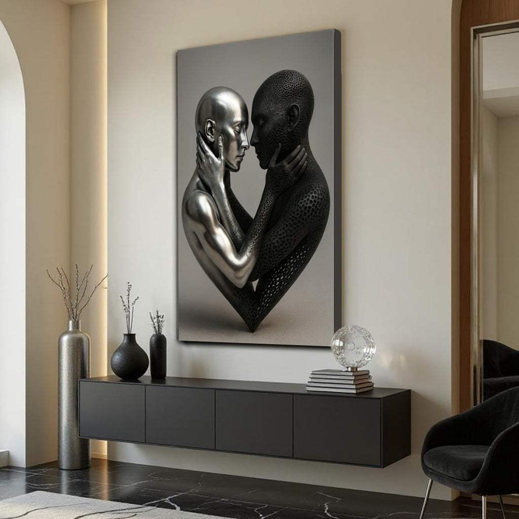 Eternal Love Figure Abstract Wall Art VIII - Tailored Canvases - Flyclothing LLC