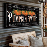 Personalized Pumpkin Patch Sign IX - Tailored Canvases - Flyclothing LLC