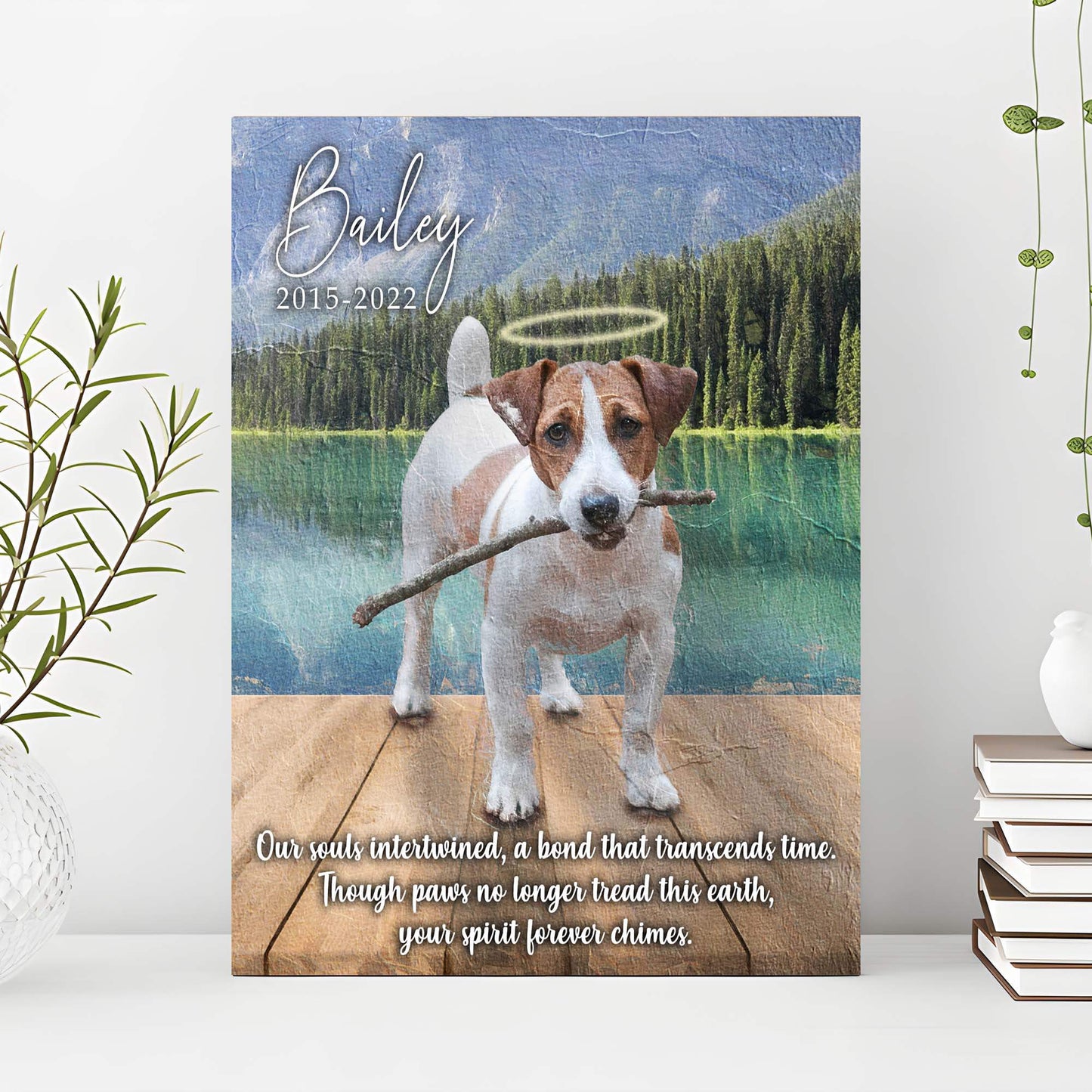 Pet Memorial Sign A Bond That Transcends Time - Tailored Canvases - Flyclothing LLC