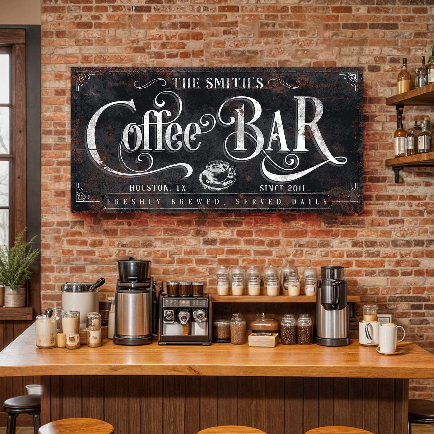 Coffee Bar Sign XI - Tailored Canvases - Flyclothing LLC