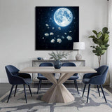 Lunar Canvas Wall Art - Tailored Canvases - Flyclothing LLC