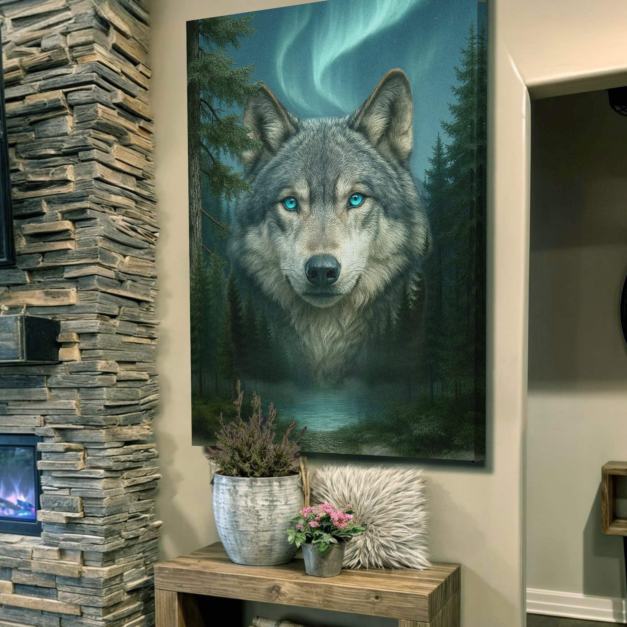 Wolf Northern Symphony Wall Art - Tailored Canvases - Flyclothing LLC