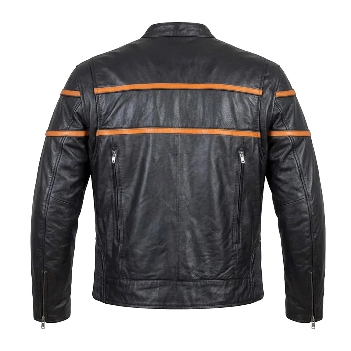Fury - Men's Premium Leather Motorcycle Jacket - Unik Just for Bikers - Flyclothing LLC