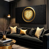 Heart Eclipse Wall Art - Tailored Canvases - Flyclothing LLC