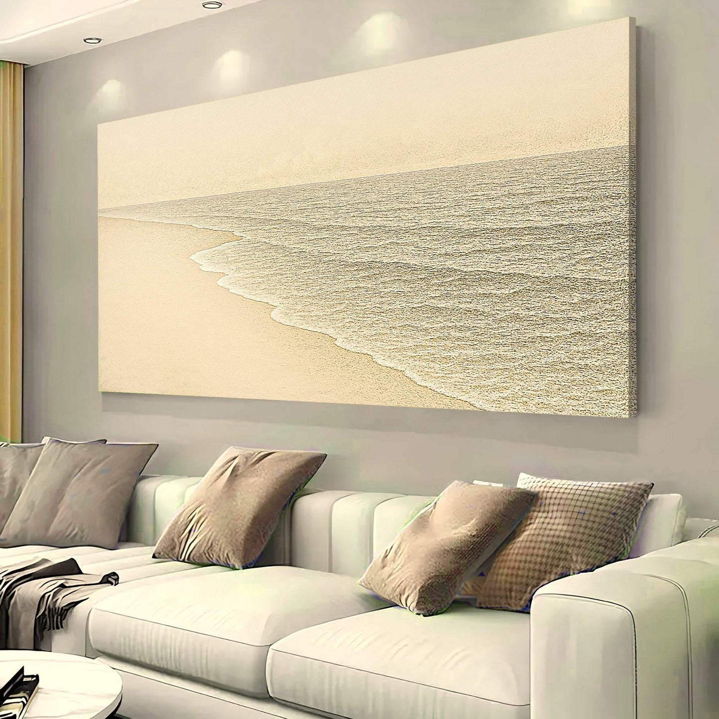 Beach Shoreline Coastal Wall Art III - Tailored Canvases - Flyclothing LLC
