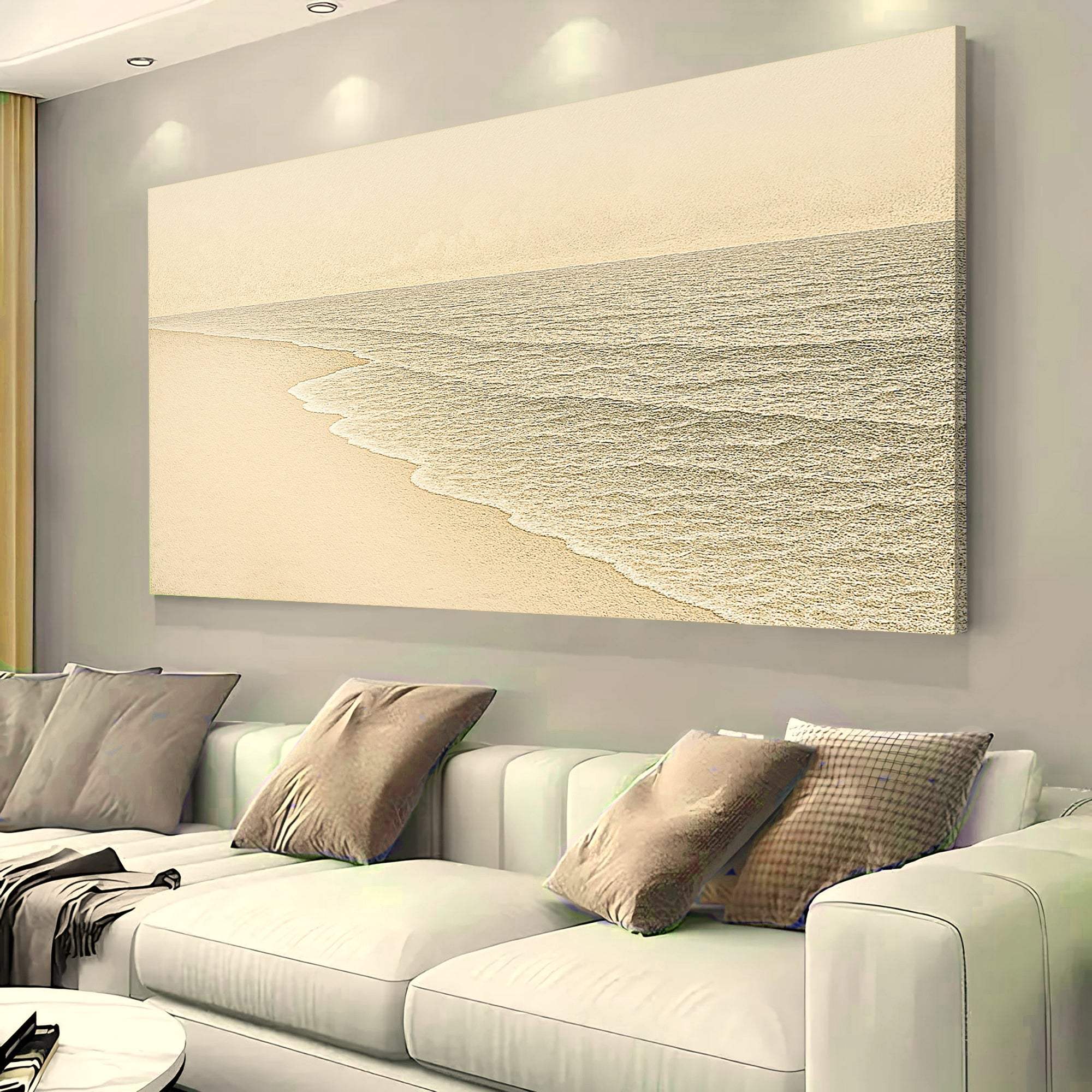 Beach Shoreline Coastal Wall Art III - Tailored Canvases - Flyclothing LLC