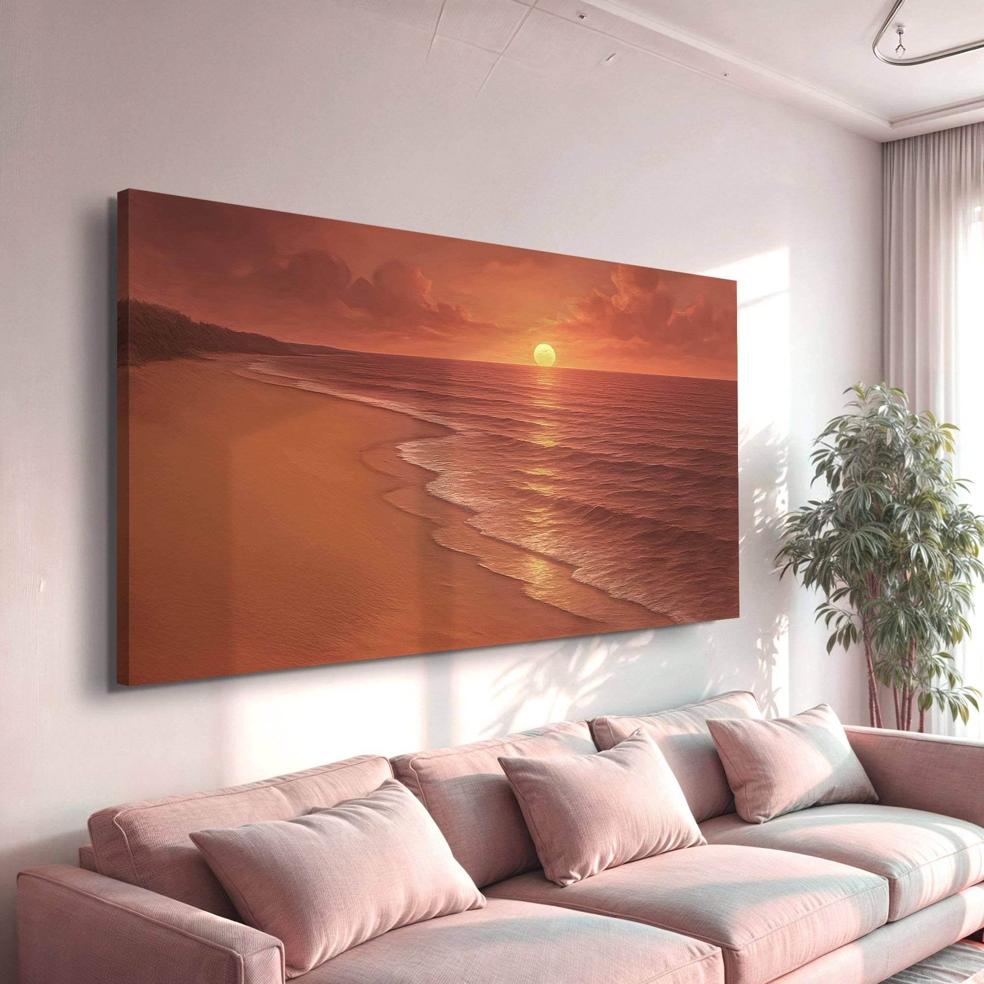 Beach Shoreline Coastal Wall Art VII - Tailored Canvases - Flyclothing LLC