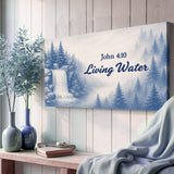 Living Water - John 4:10 Faith Sign - Tailored Canvases - Flyclothing LLC