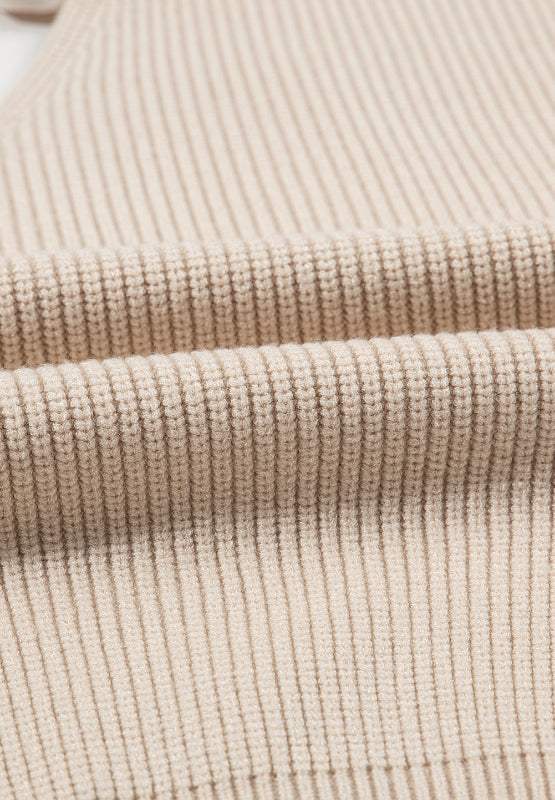 Tied Back V-Neck Long Sleeve Sweater - Trendsi - Flyclothing LLC