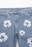 Men's Graphic Straight Leg Jeans - Trendsi