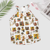 Baha Ranch Vintage Cowgirl Collage Western Tank Top - Baha Ranch Western Wear - Flyclothing LLC