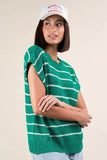 VERY J Striped Knit Sweater Vest Top - Trendsi