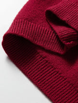 Solid Color Crew Neck Knit Cap Sleeve Sweater - Trendsi - Flyclothing LLC